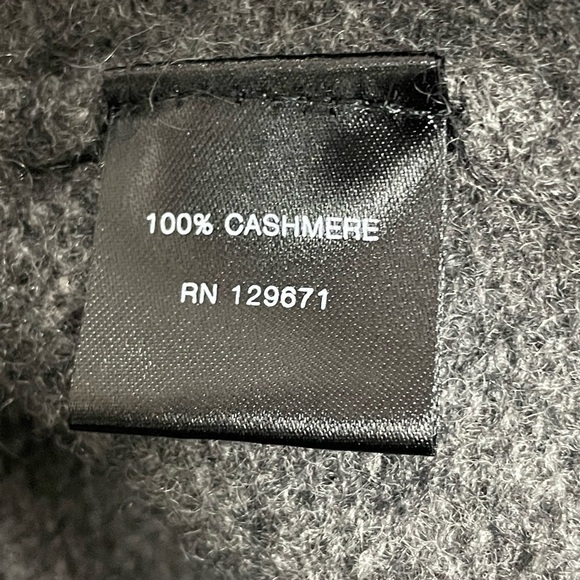 Nakedcashmere Grey 100% Cashmere Open Front Cardigan 1X - Picture 5 of 6